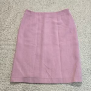 Vertigo Paris Petal Pink Wool Pencil Skirt Made in France Size 4 Legally Blonde
